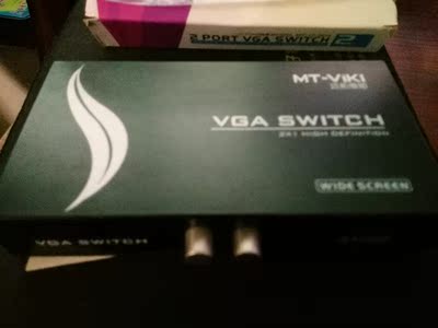 迈拓 2口VGA切换器 高清视频切换器 二进一出 一进二出切换 宽屏