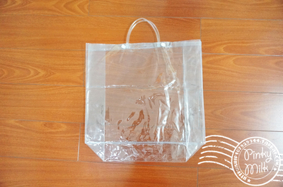 【痛包】粉奶家专用保护帆布包透明套！PVC带内扣定制塑料手提袋