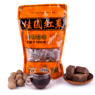 基山老街红枣桂圆黑糖 台湾进口特产食品古法熬制红糖养生茶正品
