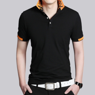 男装2016夏季男士短袖T恤 韩版潮流t恤青年修身半截袖翻领polo衫