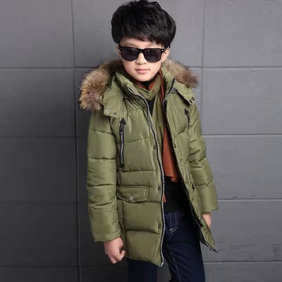 新款中大童男童韩版休闲棉衣加厚时尚男孩外套冬季保暖2016促销