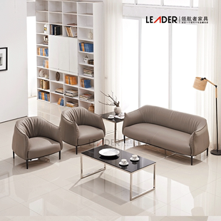 小北欧款式办公室沙发现代休闲沙发商务接待沙发简约咖啡4S店沙发