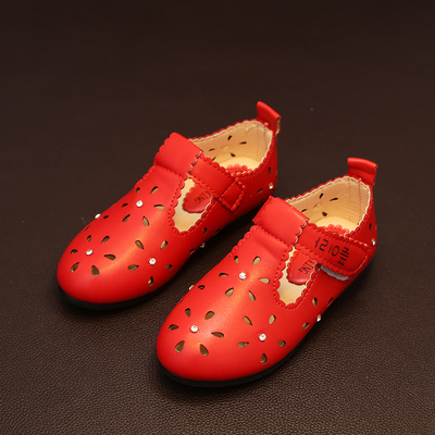 女童春夏鞋子宝宝凉鞋1-2-3-4-5-6-7岁小女孩豆豆鞋儿童公主皮鞋