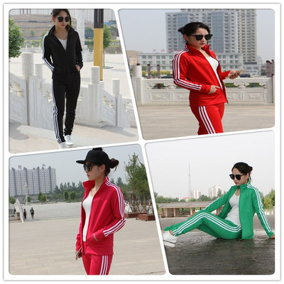 新款春秋韩版女装长袖休闲运动套装潮新款运动服女卫衣两件套包邮