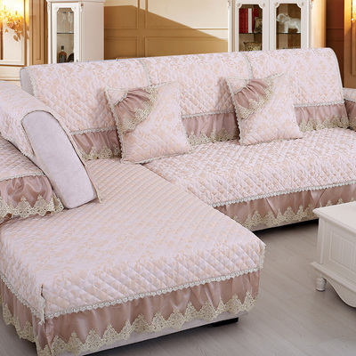 欧式亚麻沙发垫四季通用高档奢华布艺真皮沙发套定做防滑简约现代