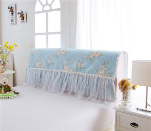 床头罩床头套1.5米1.8m床公主风保护套防尘罩布艺韩版单件纯色