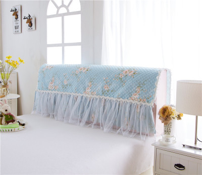 床头罩床头套1.5米1.8m床公主风保护套防尘罩布艺韩版单件纯色