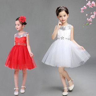 六一儿童演出服装女童蓬蓬裙公主裙表演服幼儿现代舞蹈裙纱裙礼服