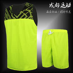 成都2016爆款高端双面球衣两面穿篮球服套装男篮球训练服背心定制