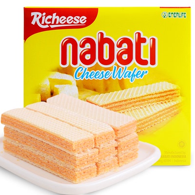 richeese丽芝士纳宝帝奶酪威化 nabati那巴提芝士进口饼干290g