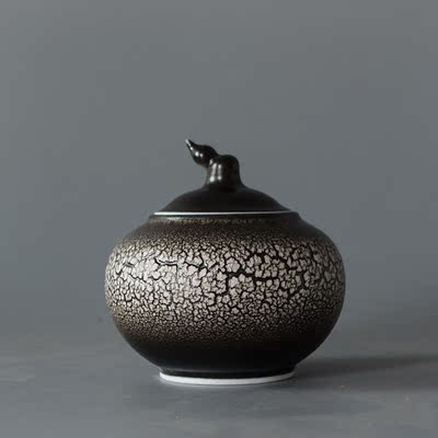 茶具茶叶罐陶瓷匠自在迷你陶瓷便携窑变手工茶道罐小号收纳茶罐