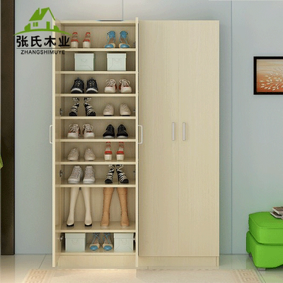 特价现代简约实木质超大容量鞋柜组合鞋架二三四门多层阳台储物柜