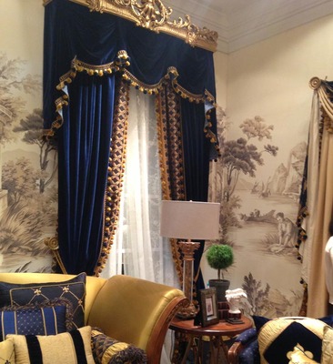 常州上门测量设计安装纯色客厅主卧高档丝绒遮光窗帘欧式美式简欧