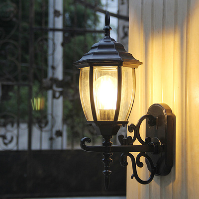 美式乡村家装别墅庭院阳台过道LED室外居家露台阳光房葡萄架壁灯