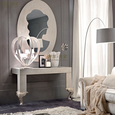 梳妆台卧室 现代简约 小户型化妆桌  欧式新古典实木妆桌梳妆镜