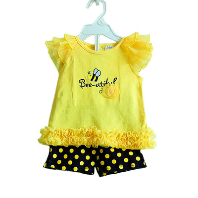 0-3-6-9个月女婴儿童夏季新款套装3韩版6纯棉9新生儿衣服宝宝服装