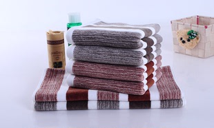 割绒毛巾35*75，120克纯棉割绒宽条高档面巾，柔软舒适，加厚吸水