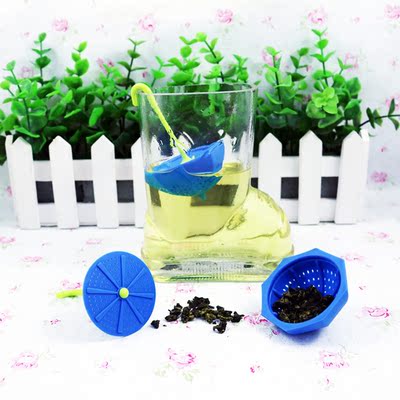 可爱硅胶滤茶器食品级硅胶泡茶器创意雨伞茶滤茶叶滤茶器工夫茶包