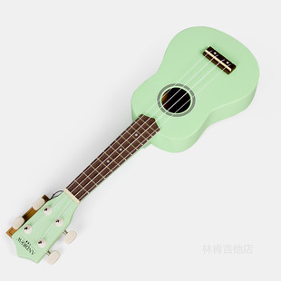 乐器ukulele尤克里里21寸浅绿色乌克丽丽夏威夷小吉他初学者