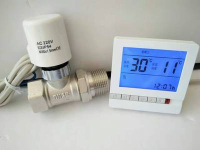 新款地暖智能自动电热执行器温控器面板开关地暖分水器电动温控阀