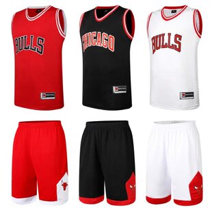 芝加哥公牛篮球服套装定制篮球队服训练服比赛服篮球衣可印号