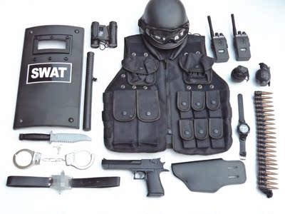 儿童特警装备 CF对战套装 水弹软弹电动玩具枪 cos小警察特种兵