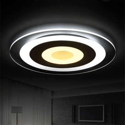 侧发光灯具圆形超薄led吸顶灯卧室灯创意客厅灯个性温馨现代简约
