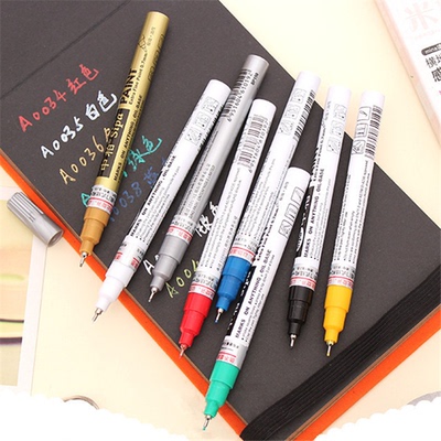高达模型制作上色工具马克笔油漆笔 0.7mm极细油性DIY勾线补漆笔