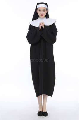 万圣节化装舞会服饰 cosplay 女牧师服 修女服牧师传教士服装