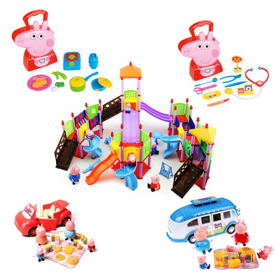 儿童过家家玩具粉红猪佩佩猪豪华轨道游乐园儿童六一玩具生日礼物