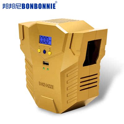 邦邦尼B1高清数显车载充气泵微电脑预设胎压便捷式汽车充气泵12v