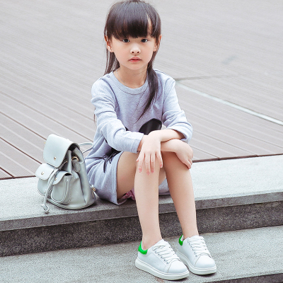 2016秋季儿童学生休闲运动鞋 韩版时尚小白鞋板鞋男女童亲子板鞋
