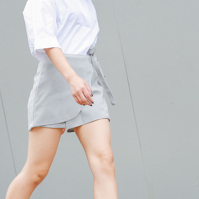 2016夏季新款时尚韩版简约短裙职业裙半身裙自然腰包臀裙织棉裙女