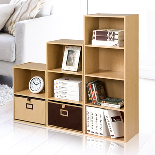 简易书柜现代简约自由组合式收纳储物置物客厅书房柜子木质包邮