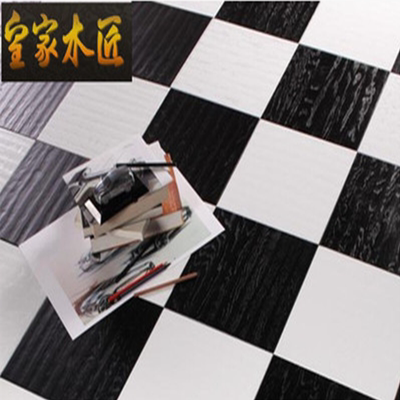 厂家直销黑白灰色1.2厘强化复合仿实木地板专用地暖全国包邮