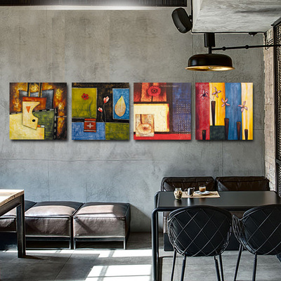 抽象艺术简约创意餐厅卧室装饰画走廊背景客厅个性墙上挂画无框画