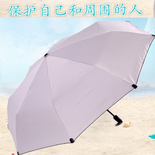 女神遮阳伞黑胶大伞面三折手开雨伞韩国女生创意小黑伞防晒伞包邮