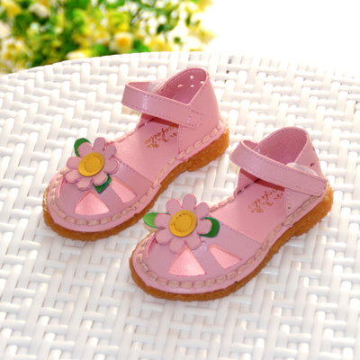 2016夏季新款女童凉鞋1-2-3-4岁半小童包头宝宝鞋软底儿童学步鞋
