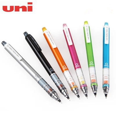 日本UNI三菱舒适防疲劳旋转出芯活动铅笔自动铅笔考试笔卡装0.5MM