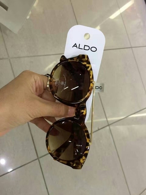 美国代购直邮 ALdo 豹纹圆形太阳镜女款墨镜眼镜明星款