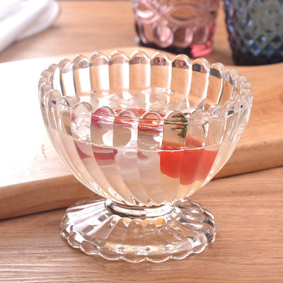 甜品杯子玻璃碗 特色碗酸奶碗 布丁杯子 水果沙拉碗 中式透明餐具