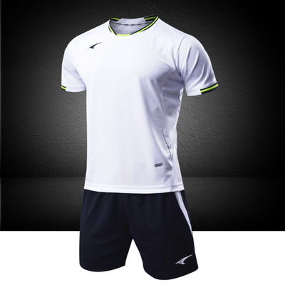 正品锐克短袖足球服套装定制光板组队球衣训练主场比赛服队服球衣