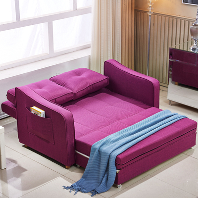 宜家小户型多功能沙发床可储物折叠拆洗双人1.5米1.2米布艺沙发床