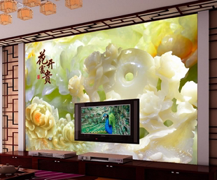 百丰佳UV板材仿大理石UV板微晶石立体壁画3D沙发电视背景墙装饰板