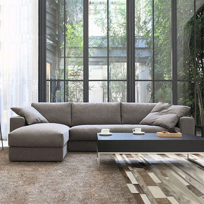 北欧布艺沙发日式沙发组合大小户型现代可拆洗家具简约客厅布沙发