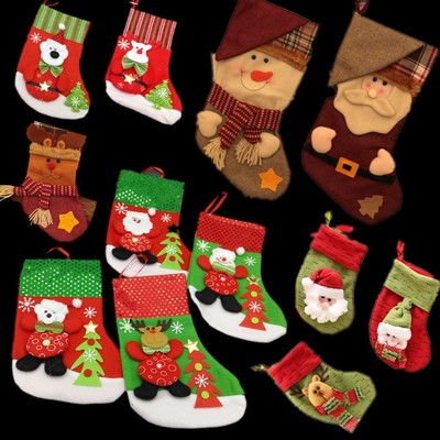 圣诞节装饰品 圣诞袜卡通袜 圣诞挂件圣诞树挂件糖果袜礼物袋袜子