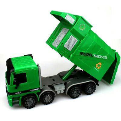 男孩超大号环卫车垃圾车儿童玩具车惯性清洁工程车模型挖掘车玩具