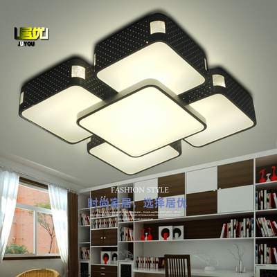 简约现代异形大气客厅卧室书房餐厅正方形长方形LED可调光吸顶灯
