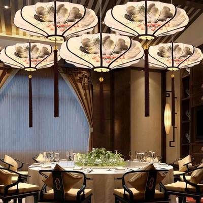 新中式吊灯中国风简约创意艺术客厅餐厅过道灯具古典仿古灯笼吊灯