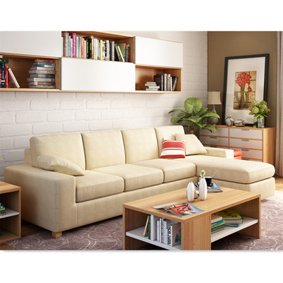 福州厂家定制客厅组合沙发 小户型日式韩式转角休闲布艺沙发
